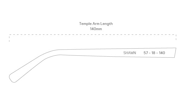 measurement::arm length Shawn Anti-Radiation Glasses pilot metal